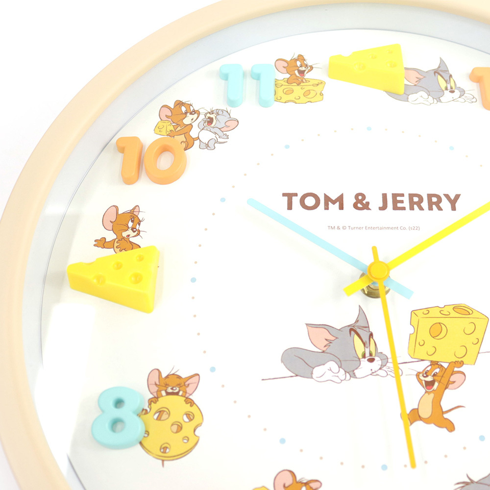 トムとジェリー アイコンウォールクロック チーズ Tom And Jerry Official Online Store