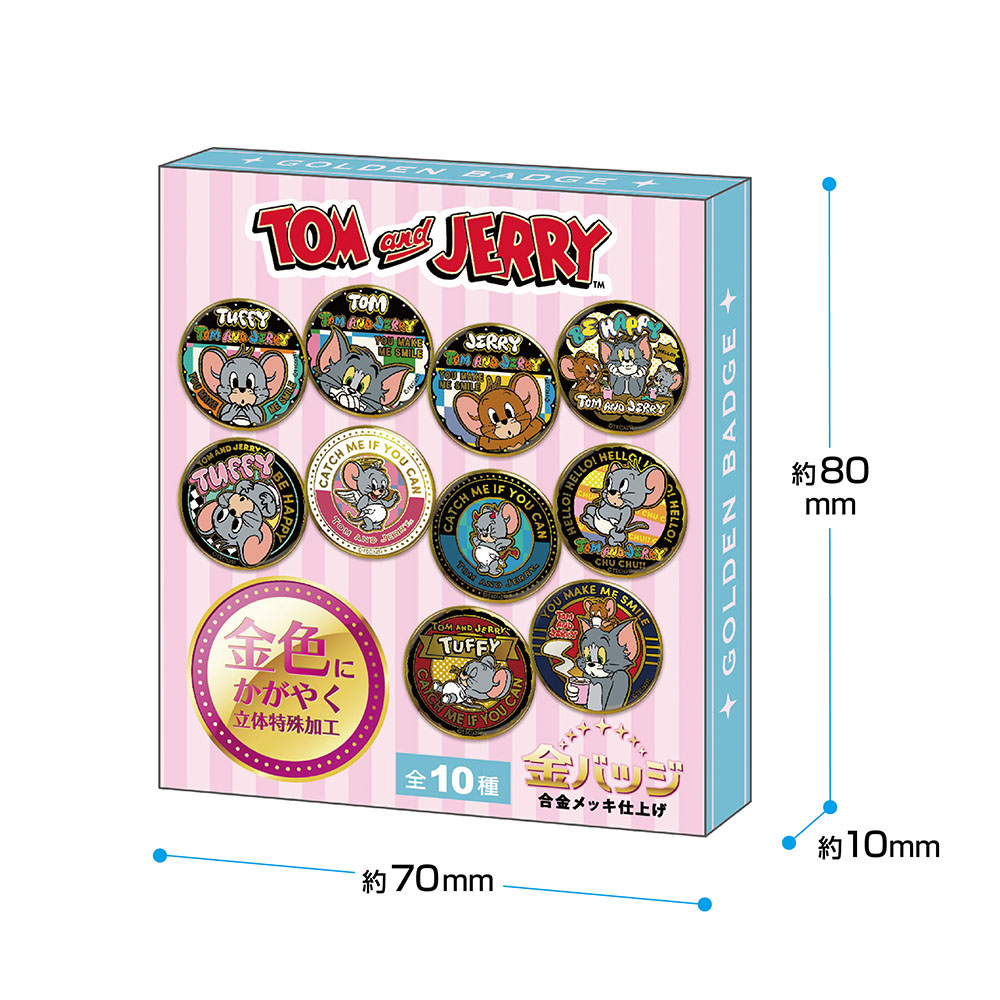 トムとジェリー 金バッジ - TOM AND JERRY Official Online Store