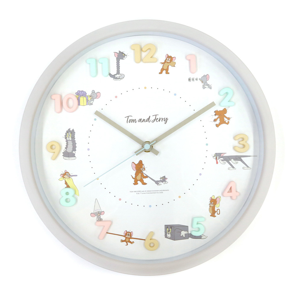 トムとジェリー アイコンウォールクロック ファニーアート2 Tom And Jerry Official Online Store