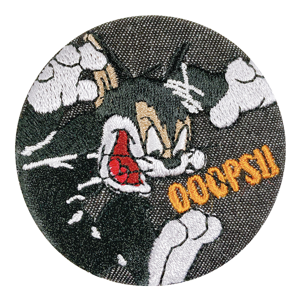 トムとジェリー シークレットデニム刺繍缶バッジ - TOM AND JERRY