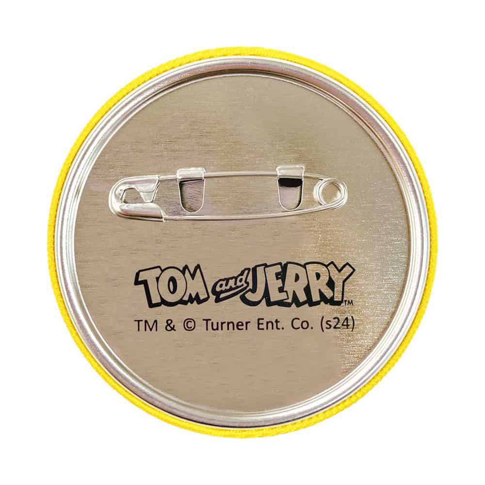トムとジェリー シークレット刺繍缶バッジ ファニーレトロ - TOM