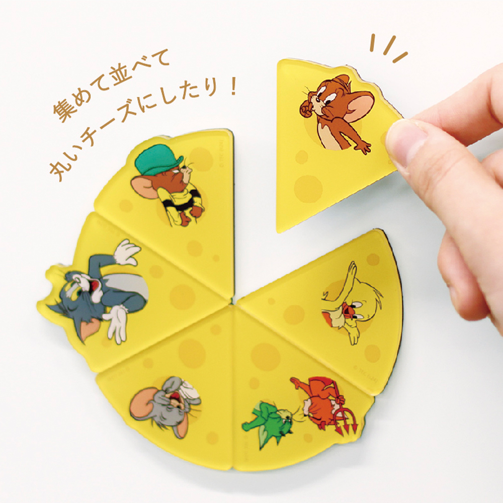 トムジェリ トムとジェリー トレーディングチーズ型アクリルマグネット