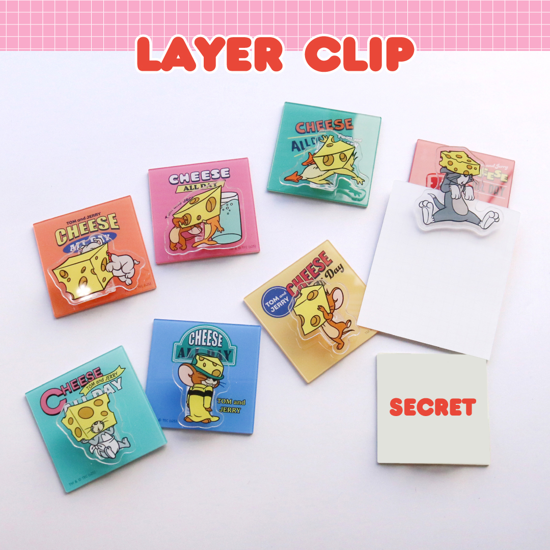 トゥーノイジー　チャッピーセット売り トムとジェリー シークレットレイヤークリップ CHEESE FUN - TOM