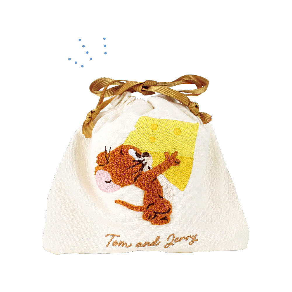 ちっちゃなりんりん巾着サシェ/お守りサシェ【りす君とベリーバスケット ちっちゃなりんりん巾着サシェ/お守りサシェ【りす君とベリー