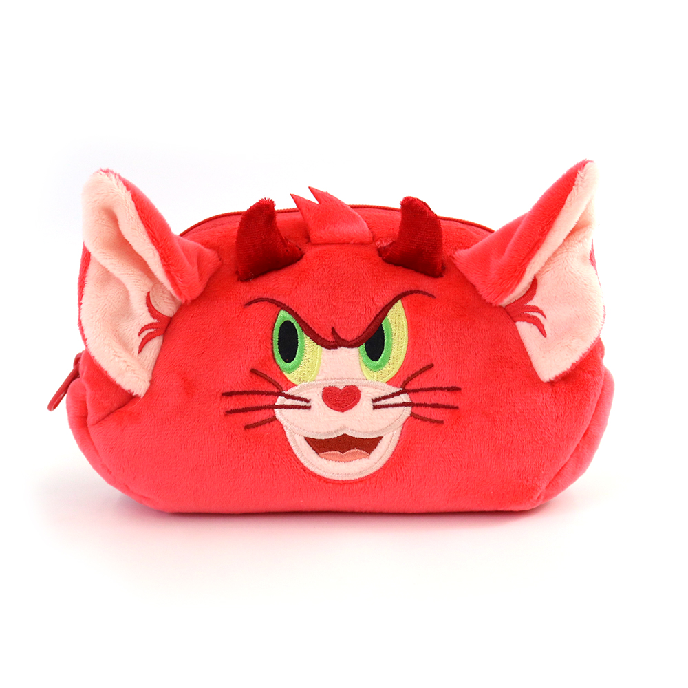 トムとジェリー ぬいぐるみフェイスペンポーチ 天使と悪魔 - TOM AND