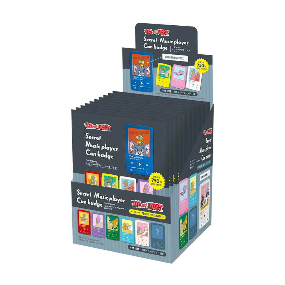 トムとジェリー シークレット ミュージックプレイヤー 缶バッジ - TOM