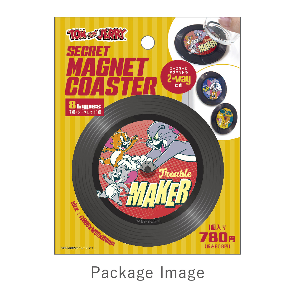 トムとジェリー シークレットマグネットコースター レコード 単品