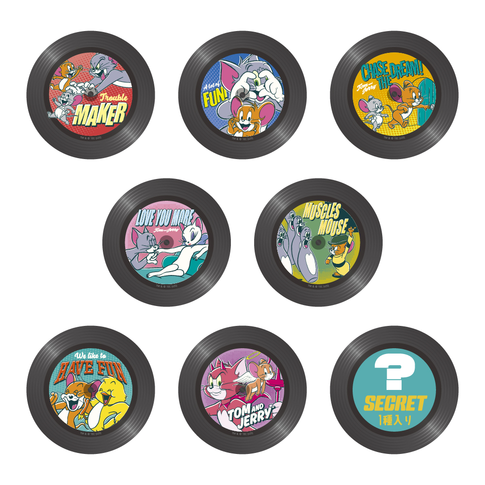 トムとジェリー シークレットマグネットコースター レコード BOX（8種
