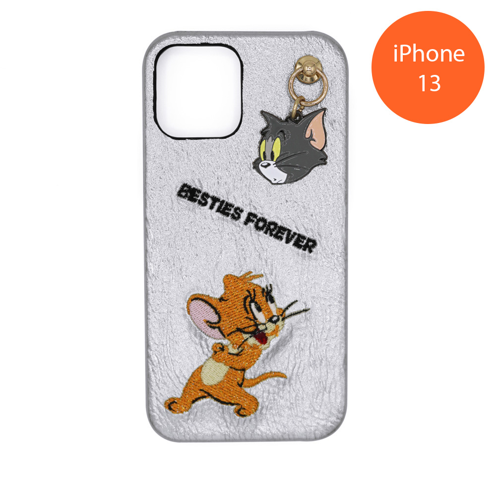 TOM AND JERRY/メタリックシシュウIPHONEケース13 - TOM AND