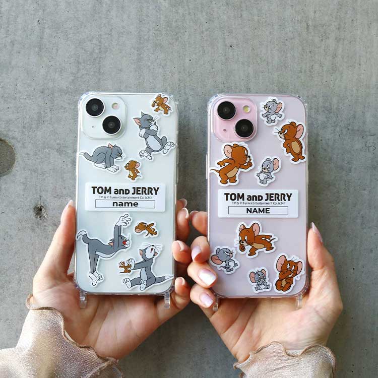 トムジェリマーケット限定】TOM and JERRY 刻印iPhoneケース iPhone14