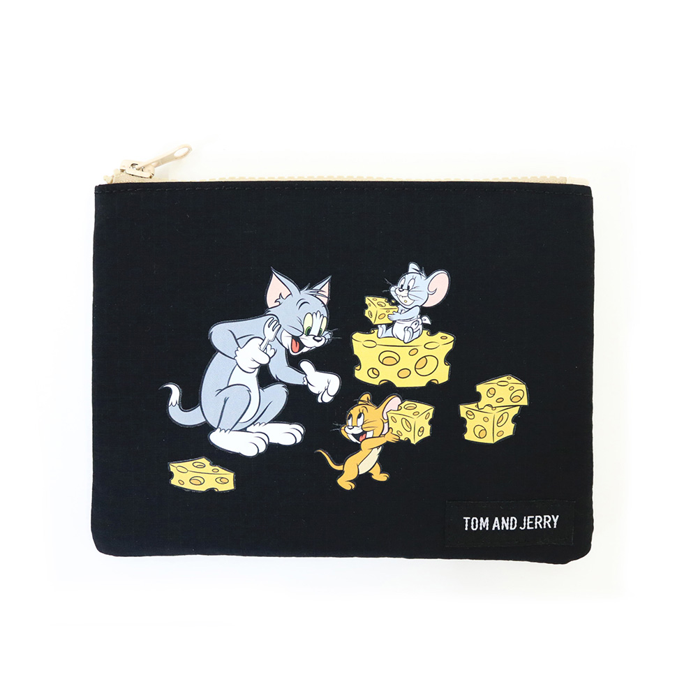 TOM and JERRY CHEES DAY フラットポーチ - TOM AND JERRY Official