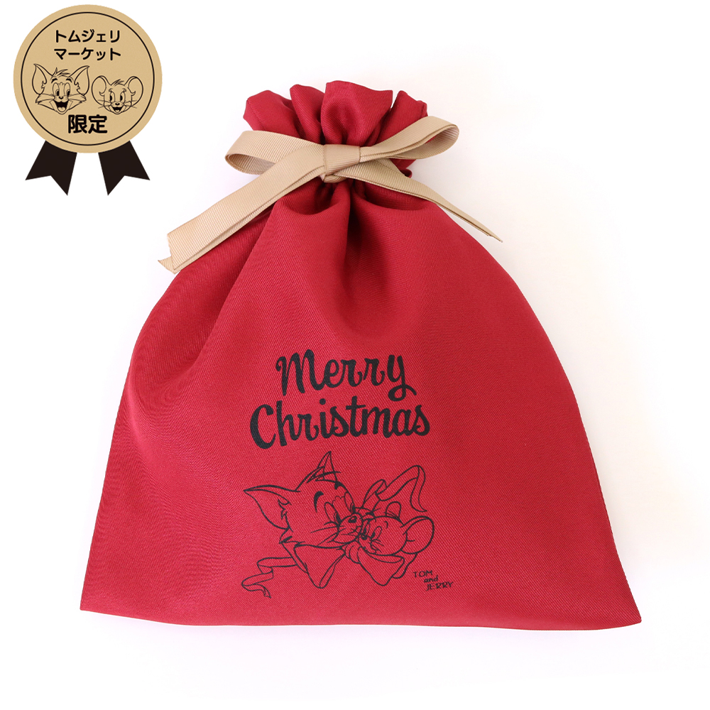 TOM and JERRY GIFT 巾着 クリスマス専用 - TOM AND JERRY