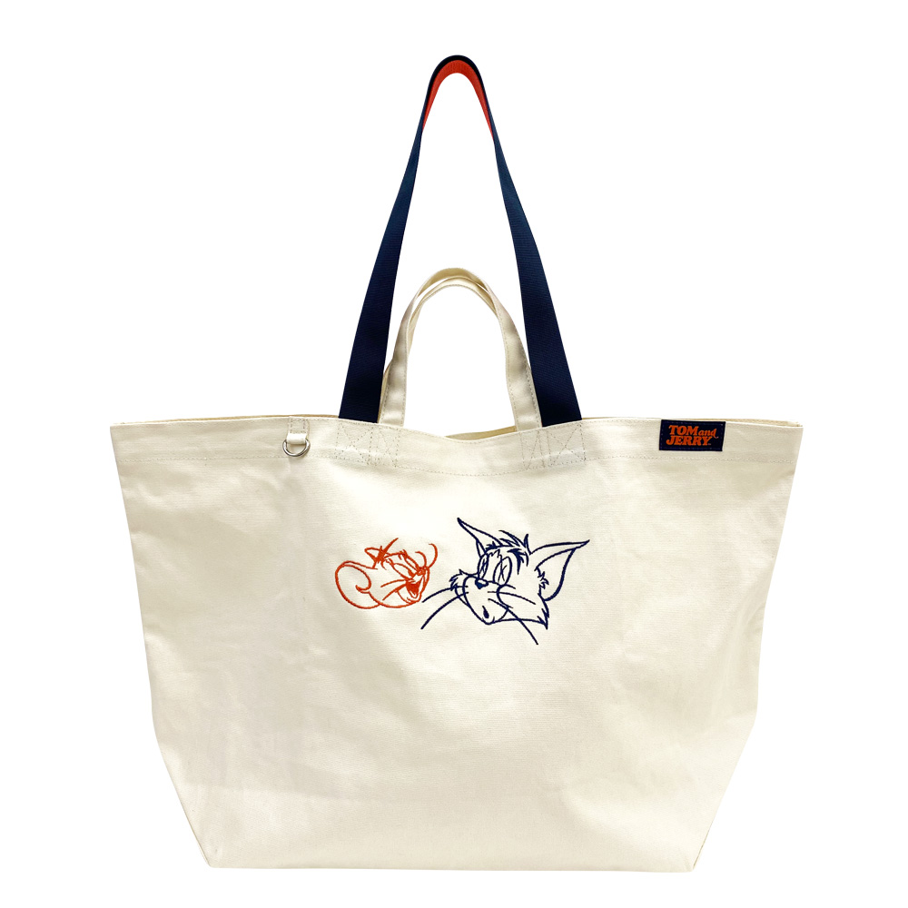 TOM and JERRY スポーティダブルハンドルビッグトート - TOM AND JERRY