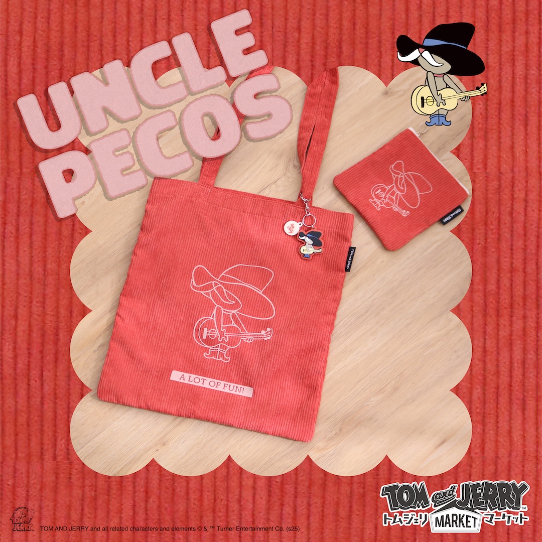 TOM and JERRY フロッキー配色フラットポーチ - TOM AND JERRY