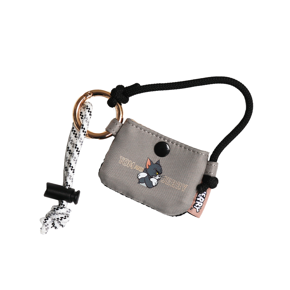 4980【美品】45R シェットランドツィードジャケット　チャーム付き　グレー TOM and JERRY フレンドサコッシュチャーム - TOM AND JERRY Official