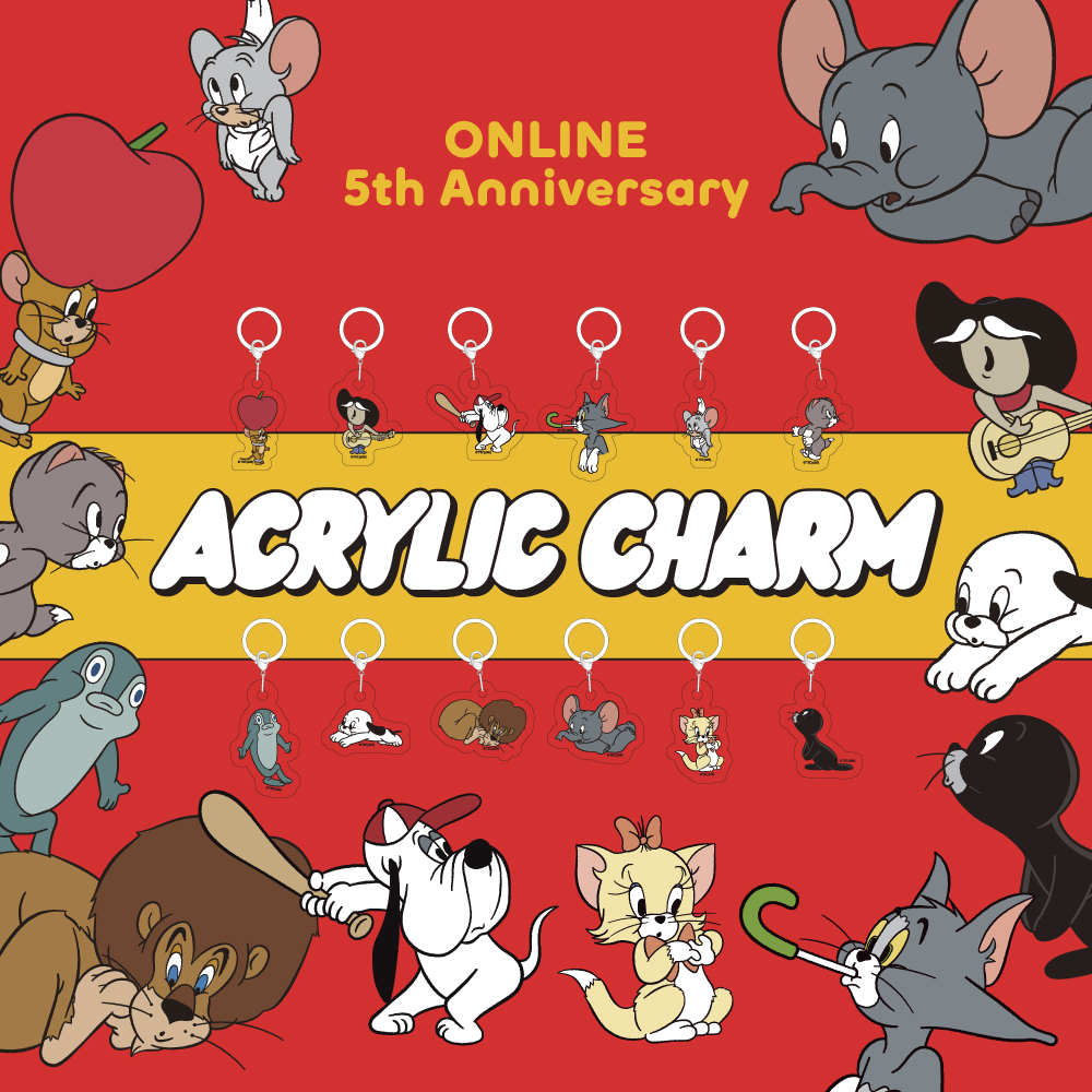 トムジェリマーケット限定】TOM and JERRY 5周年記念 アクリルチャーム