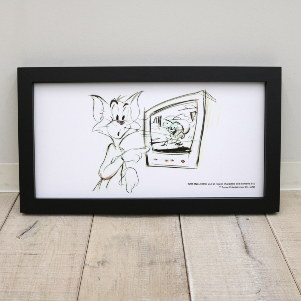 【額縁付き】 トムとジェリー A2ポスター ③ 額付きポスター】トムとジェリー トムジェリ ③(新品)の通販 by
