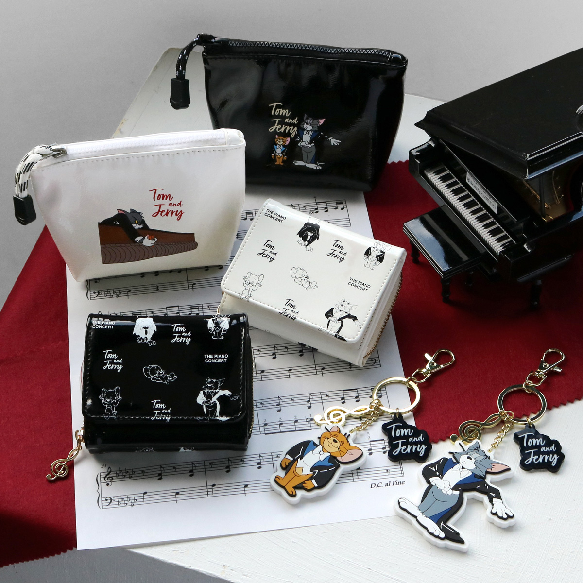 TOM and JERRY Piano Concertミニポーチ - TOM AND JERRY Official