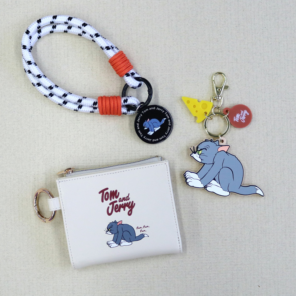 TOM and JERRY ライトカラーミニウォレット - TOM AND JERRY